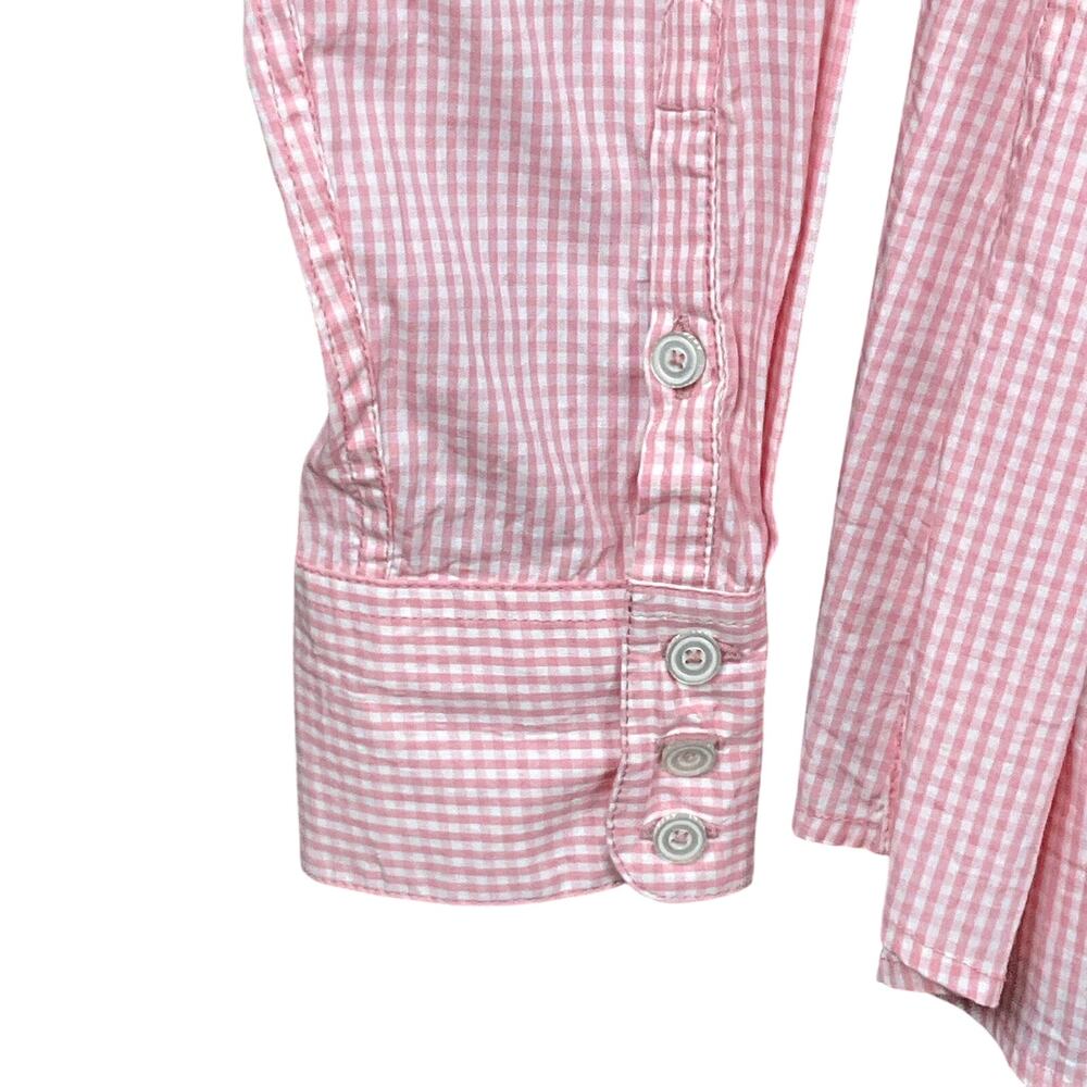 ARIAT Shirt Kirby Button Down Pink White Gingham XXL Western Cowgirl Equestrian - Picture 14 of 16